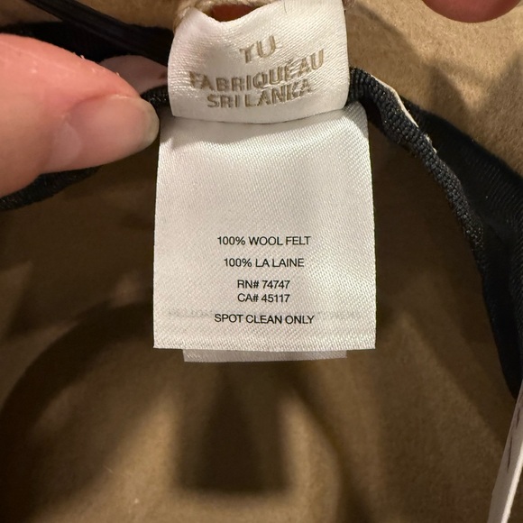 Natural Reflections Wool Felt Tan Wide Brim Hat w/ Patterned Aztec Band Safari - Picture 6 of 9